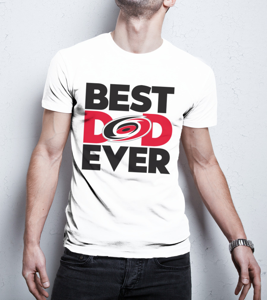 Best Dad Ever NHL Carolina Hurricanes Fan T-Shirt