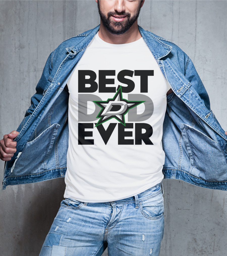 Best Dad Ever Dallas Stars NHL T-Shirt