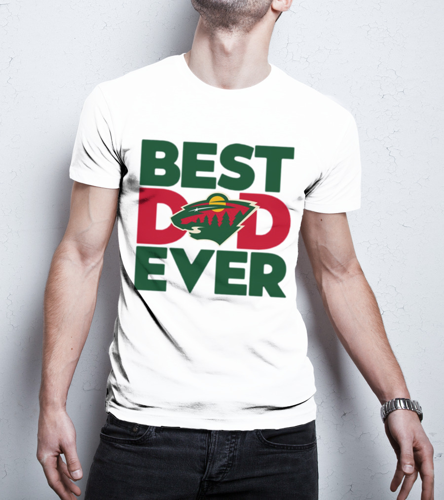 Best Dad Ever NHL Minnesota Wild T-Shirt