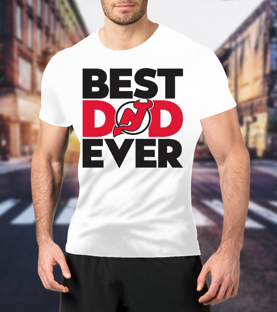 Best Dad Ever New Jersey Devils NHL T-Shirt