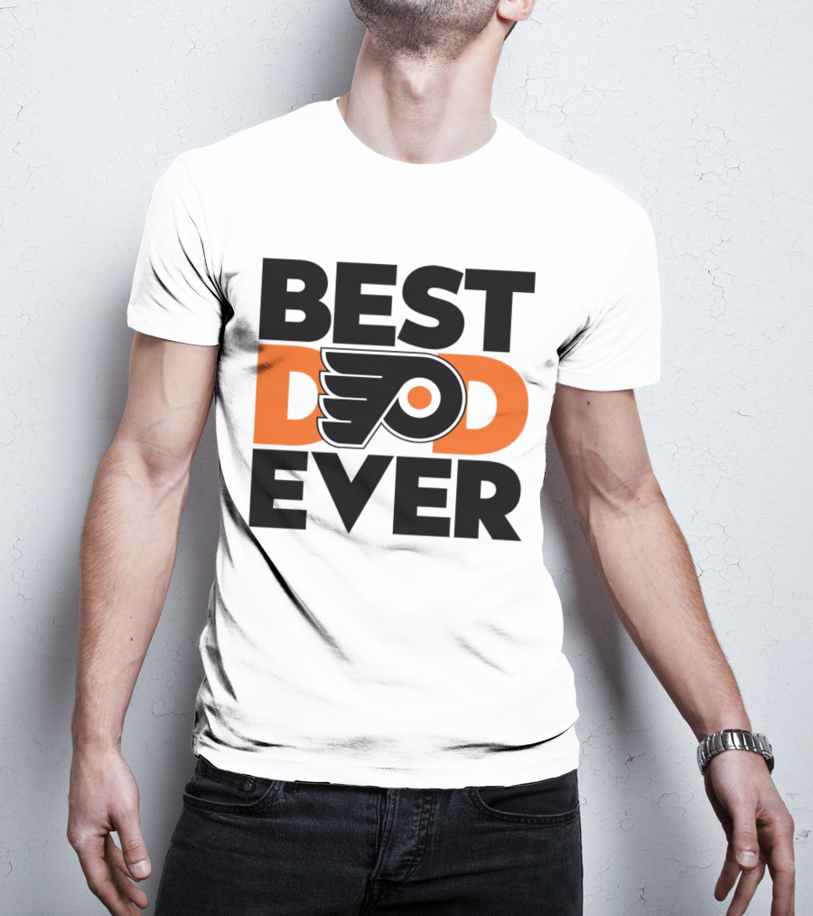 Best Dad Ever Philadelphia Flyers NHL T-Shirt