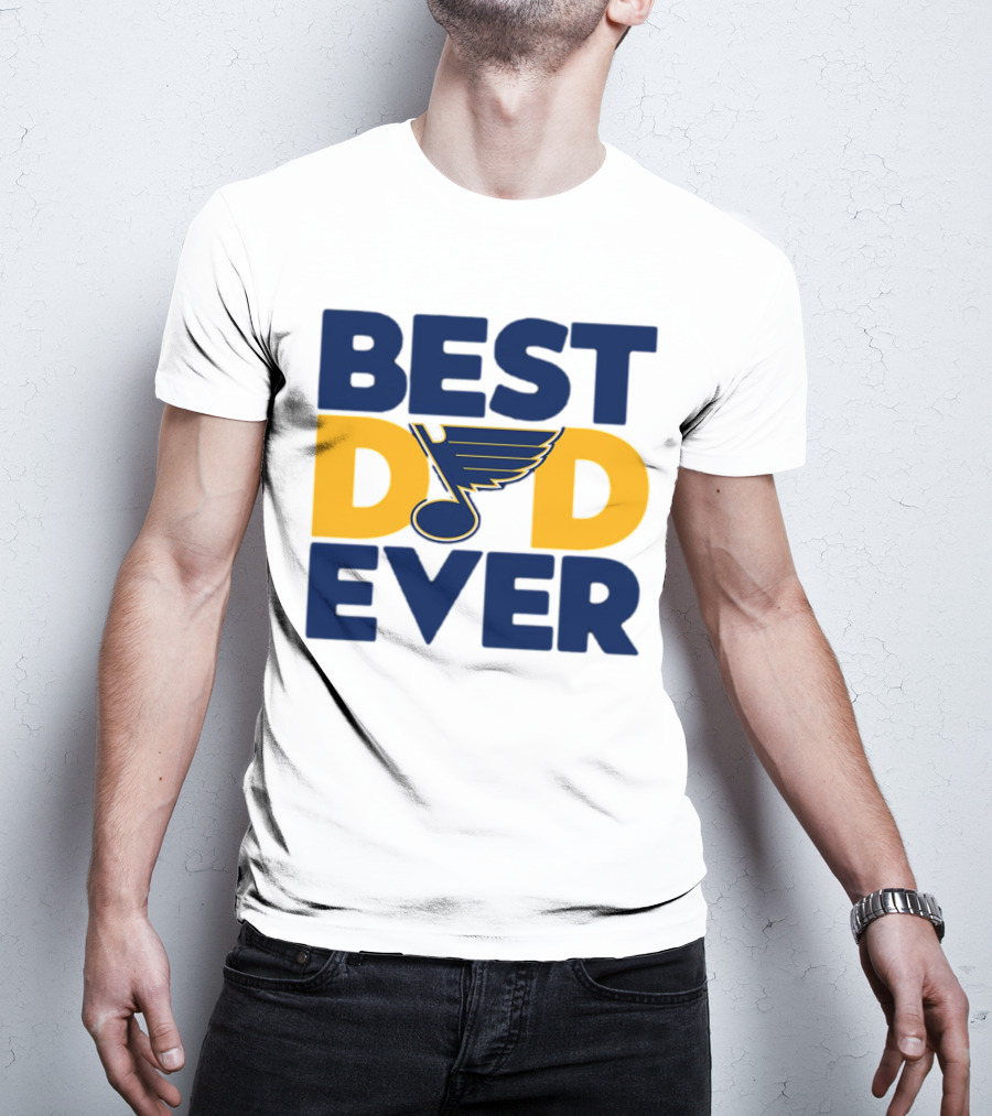 Best Dad Ever St. Louis Blues NHL T-Shirt