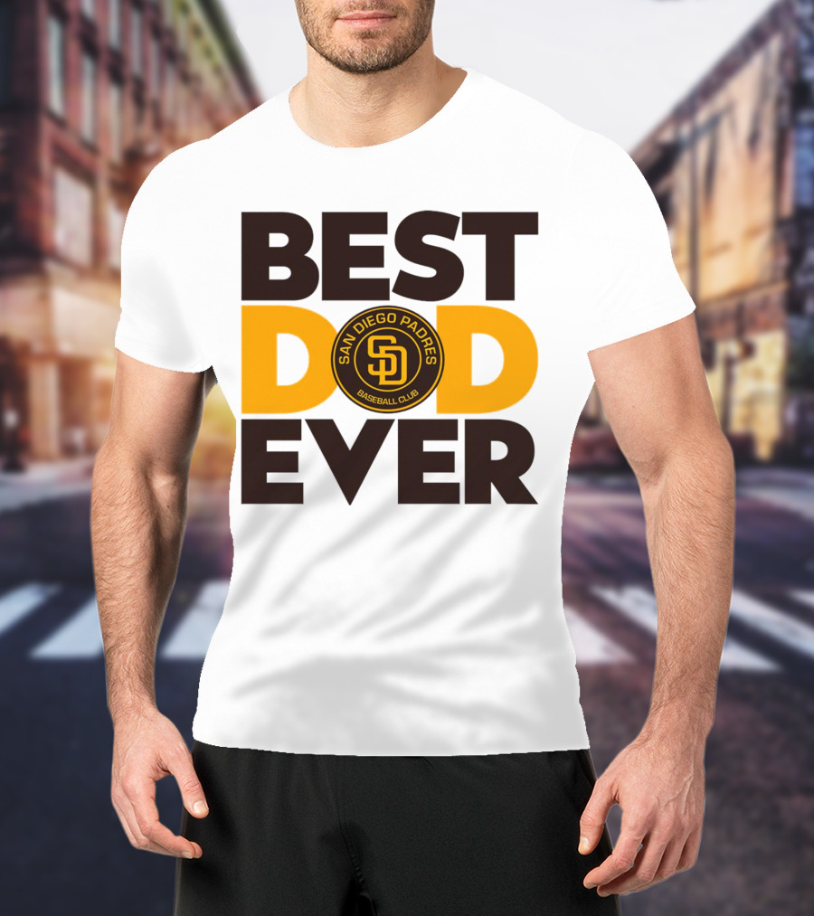 Best Dad Ever San Diego Padres Baseball Club T-Shirt