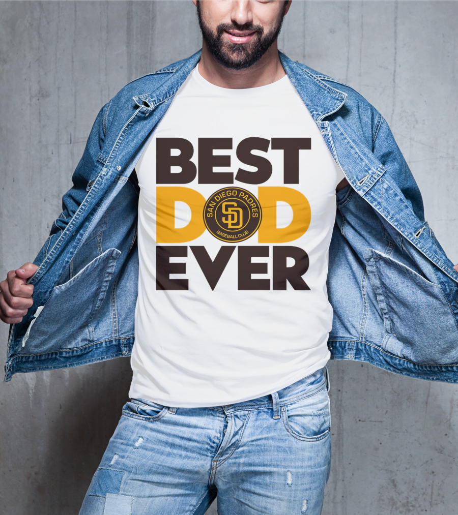Best Dad Ever San Diego Padres Baseball Club T-Shirt