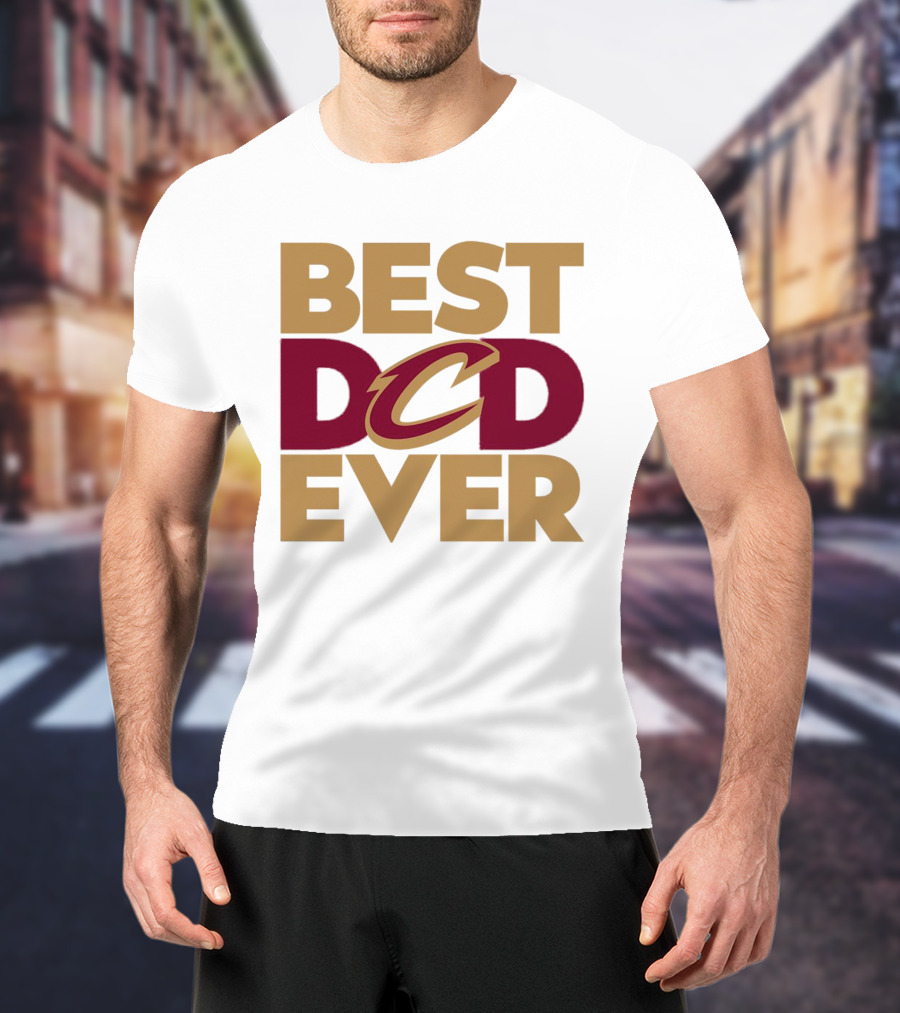 Best Dad Ever Cleveland Cavaliers NBA T-Shirt
