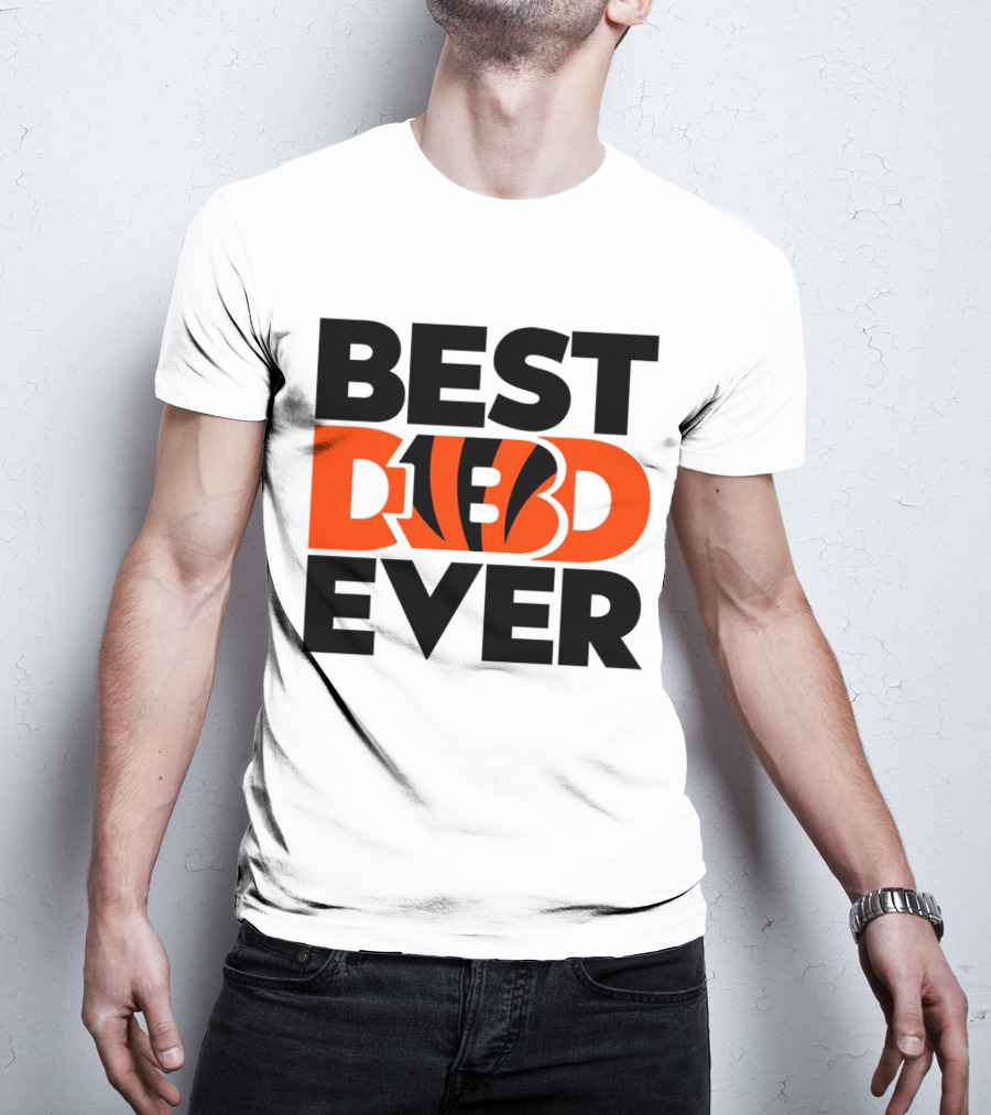 Best Dad Ever NFL Cincinnati Bengals T-Shirt