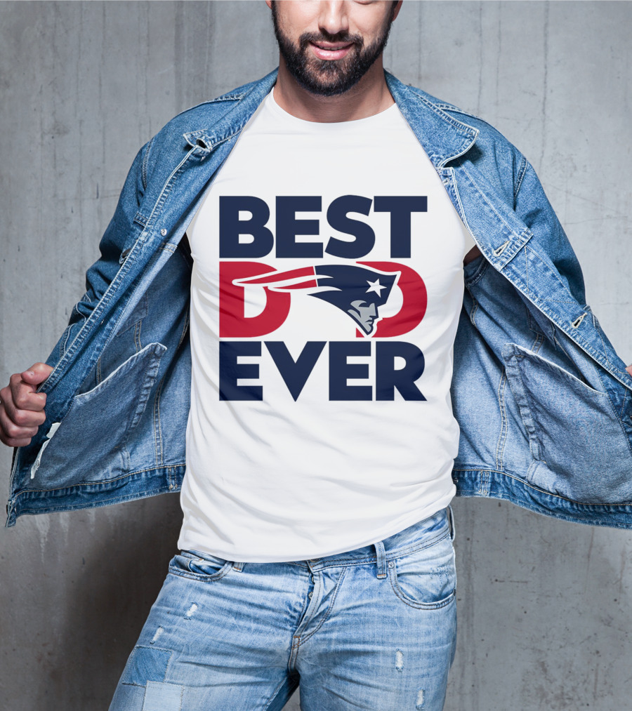 Best Dad Ever NFL New England Patriots T-Shirt
