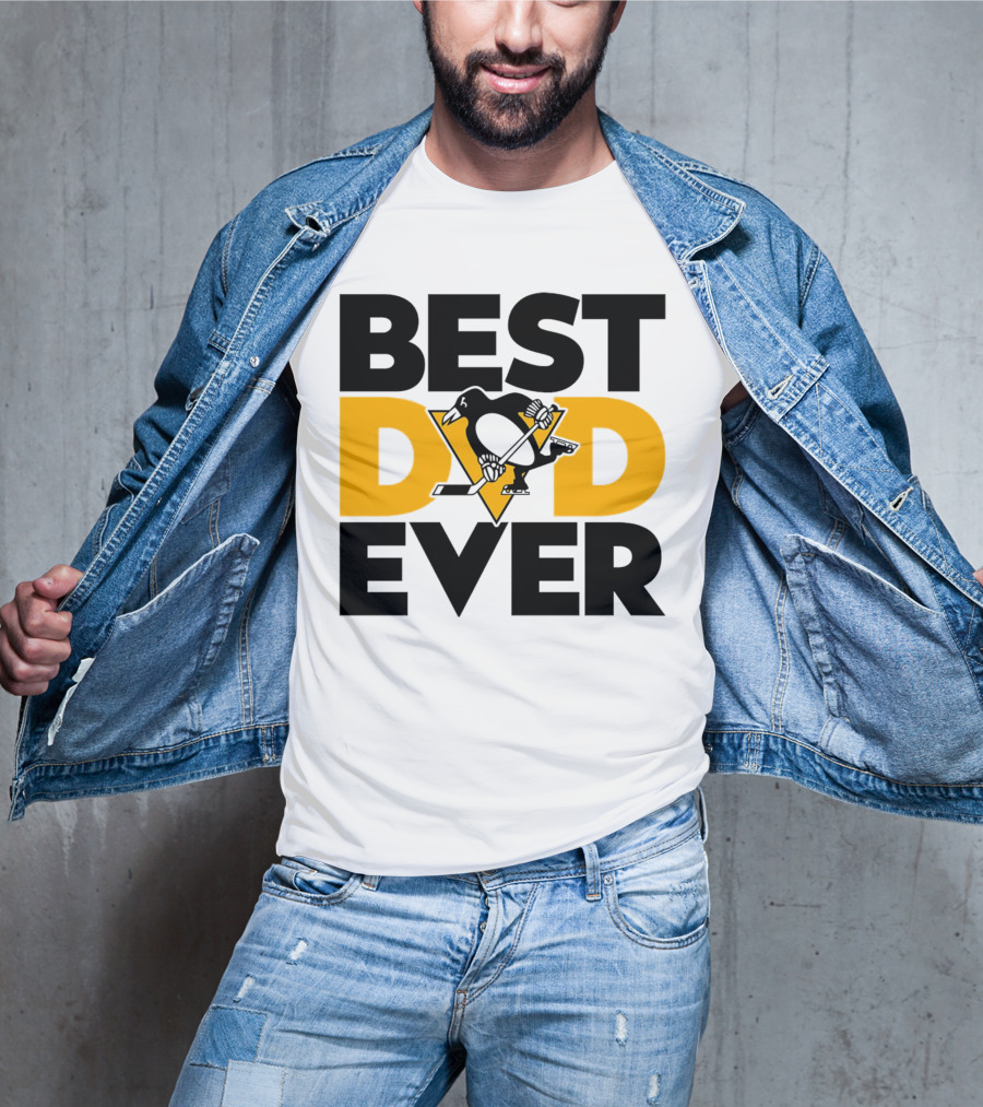 Best Dad Ever NHL Pittsburgh Penguins T-Shirt
