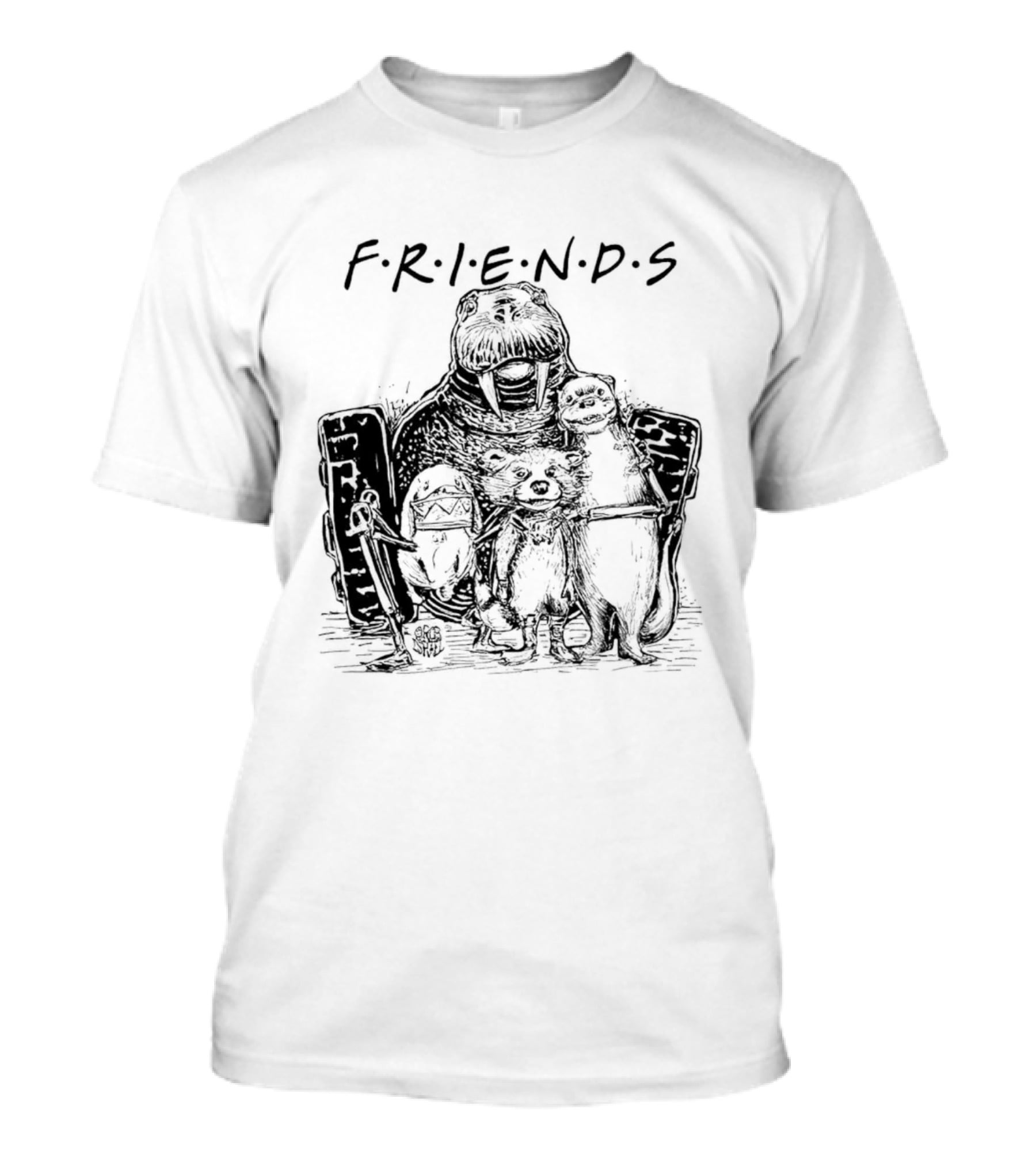 FRIENDS Forever Pals With Unique Animal Companions T-Shirt