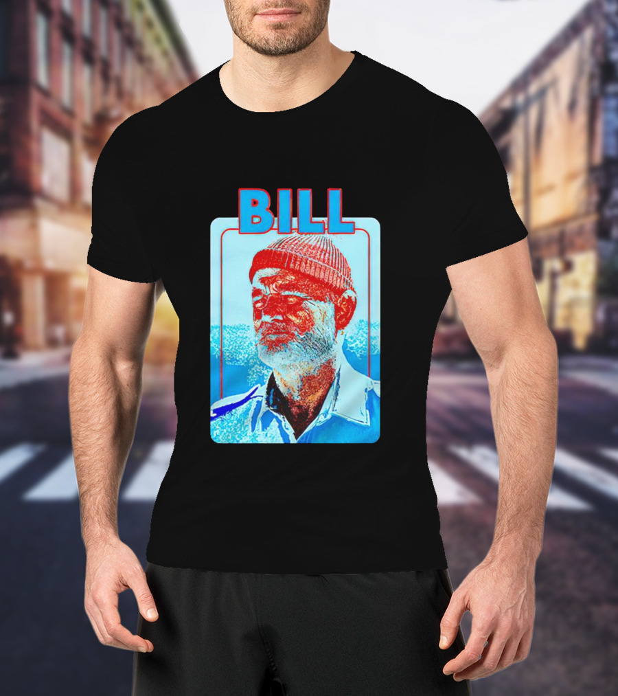 Bill Murray Steve Zissou Blue Red T-Shirt