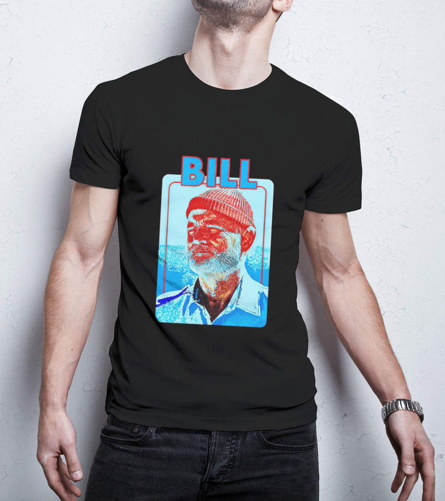 Bill Murray Steve Zissou Blue Red T-Shirt