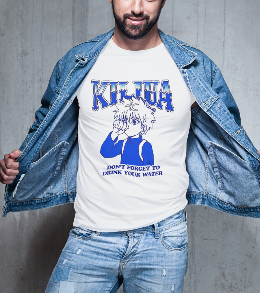 Killua Don't Forget To Drink Your Water T-Shirt