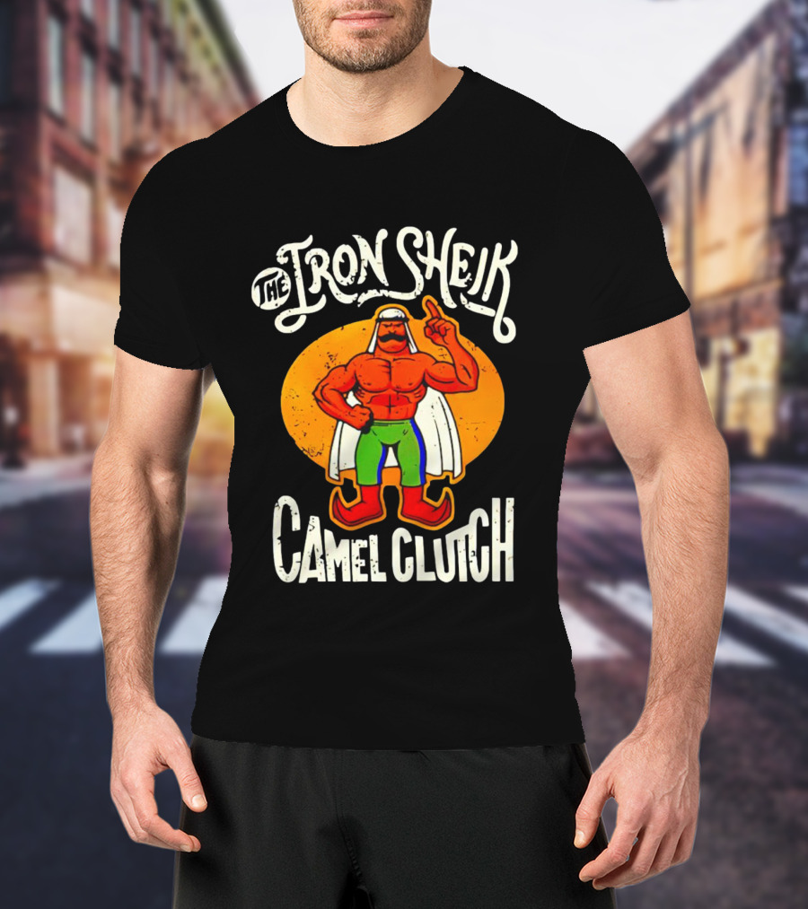 The Iron Sheik Camel Clutch Wrestling 80s T-Shirt