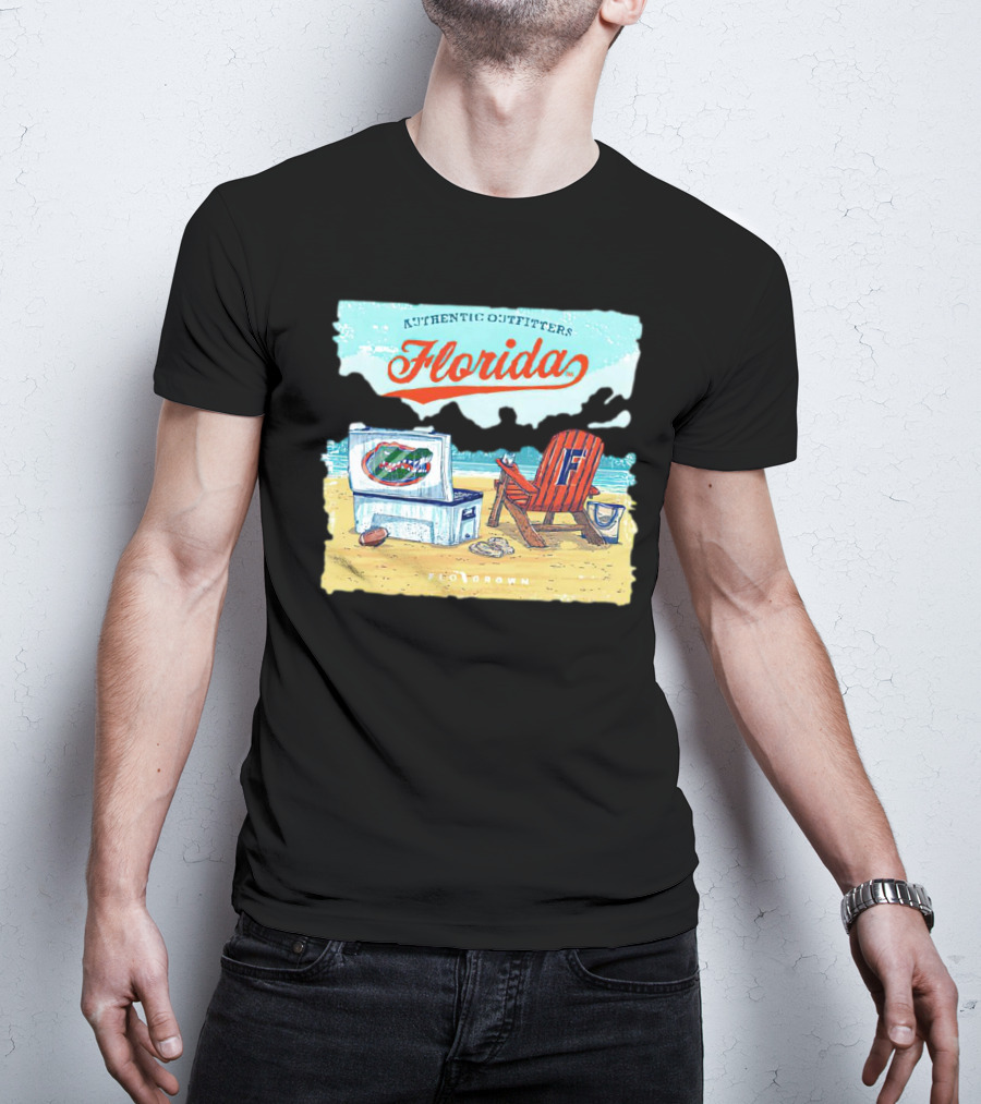 Authentic Outfitters Florida Gators Flogrown Beach Scene T-Shirt
