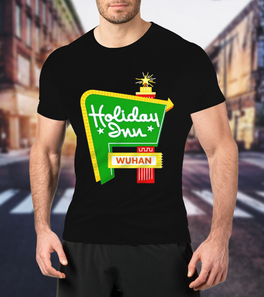 Holiday Inn Wuhan Vintage Neon Sign T-Shirt