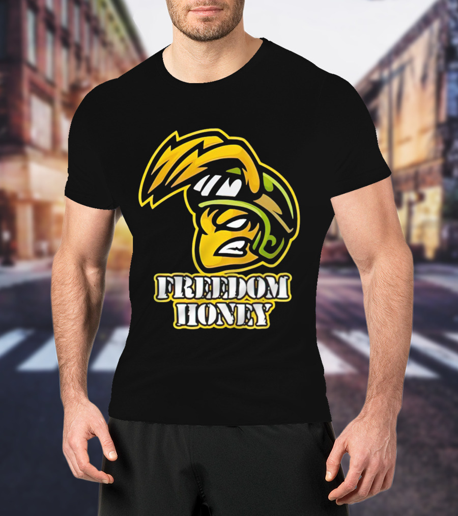 Cory Morgan Freedom Honey Helmet Character T-Shirt