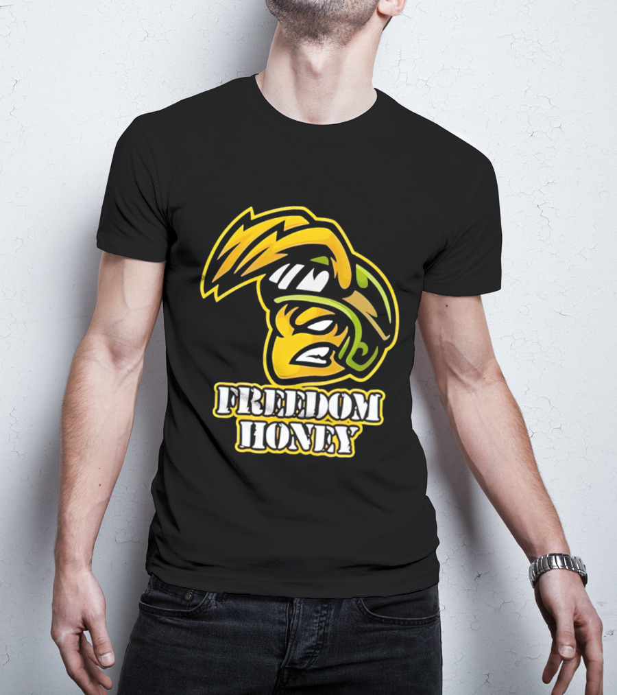 Cory Morgan Freedom Honey Helmet Character T-Shirt
