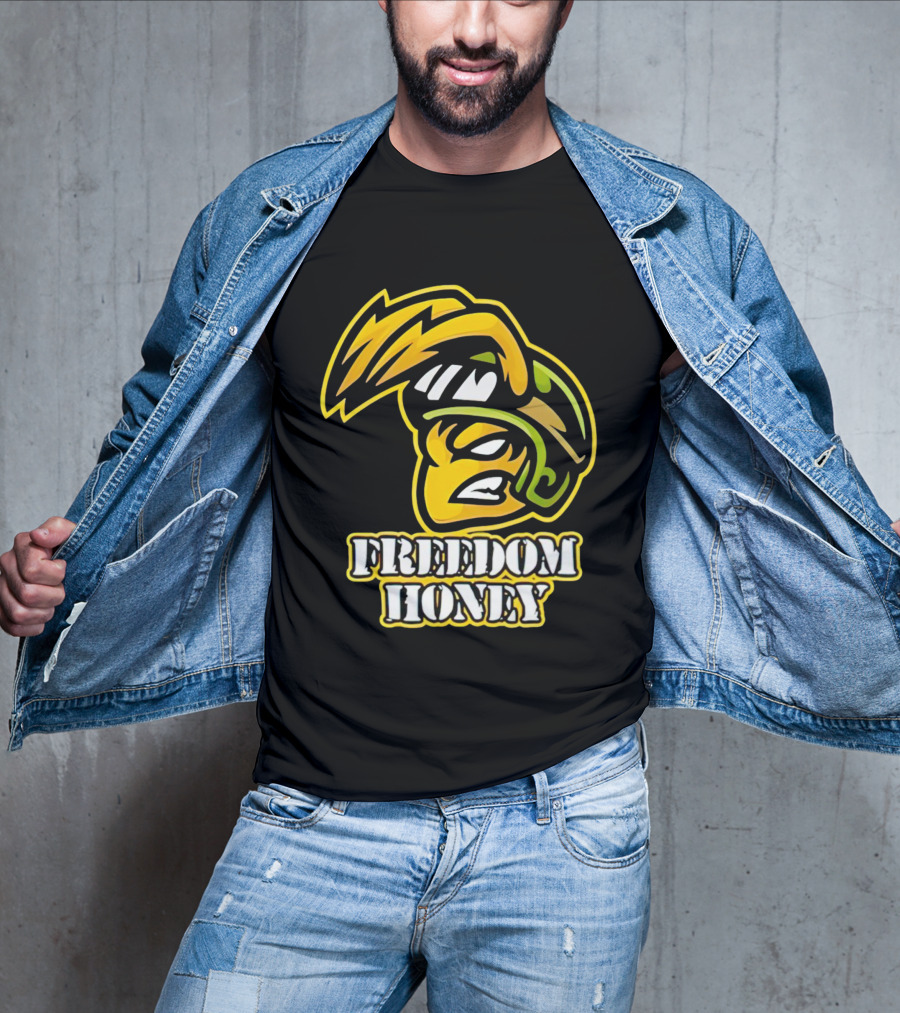 Cory Morgan Freedom Honey Helmet Character T-Shirt