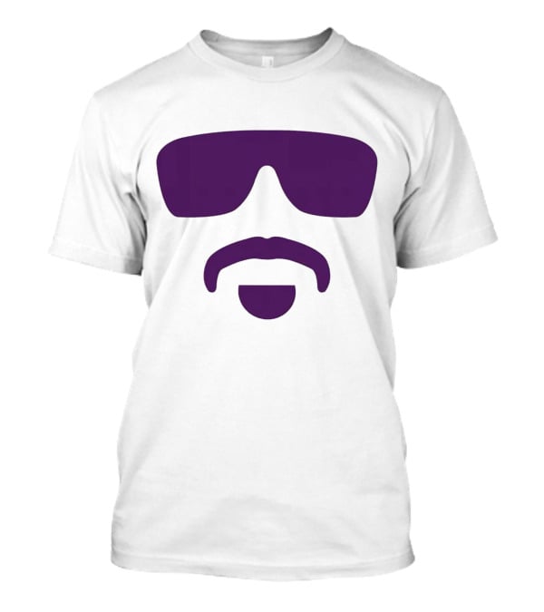 Hayden Travinski Moustache And Glasses Purple T-Shirt