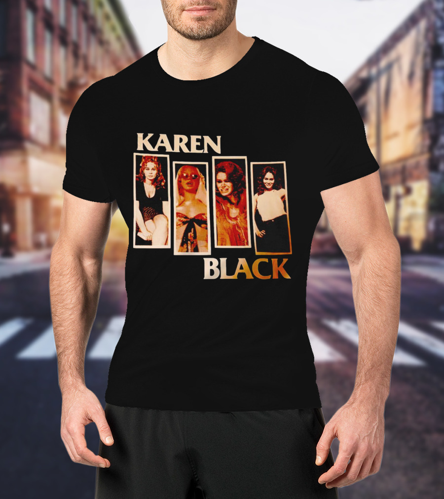 Karen Black Retro Photo Montage T-Shirt