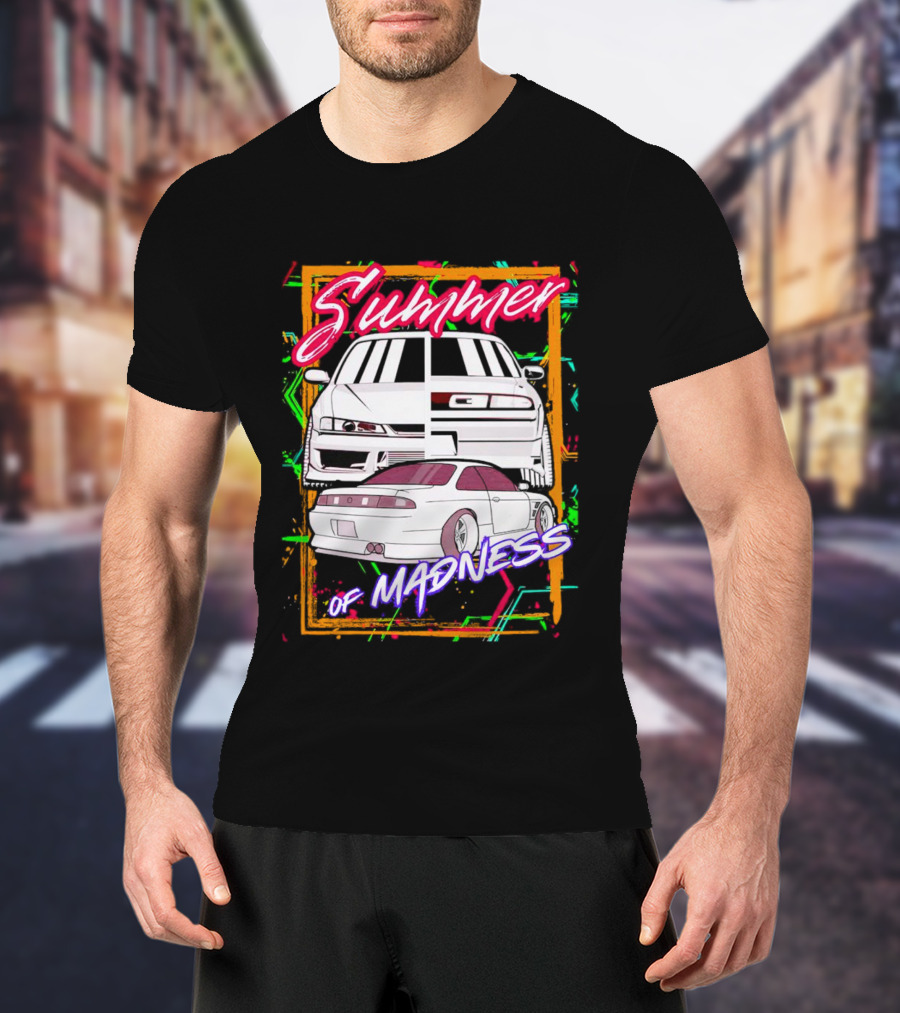 Summer Of Madness Racing Cars Neon T-Shirt