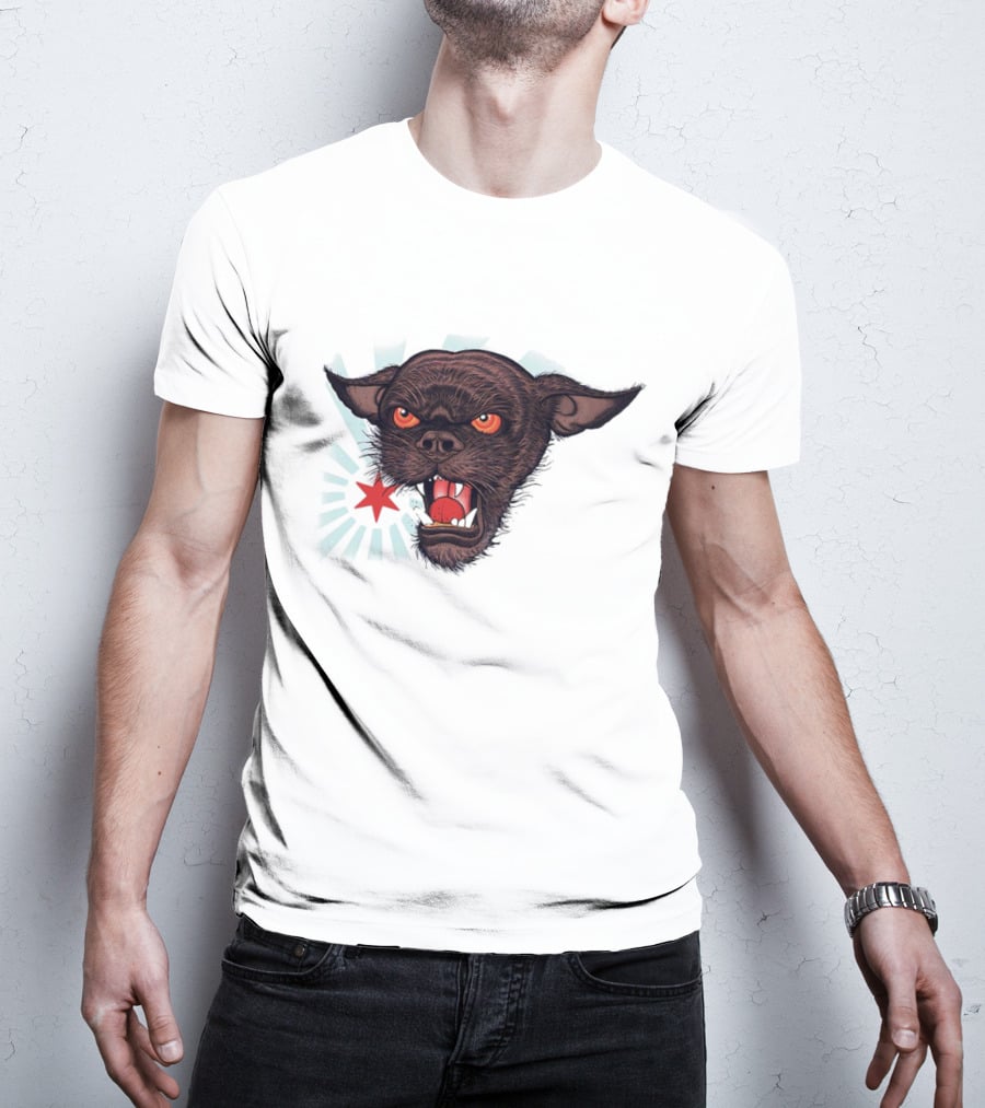 CM Punk Rowdy Chicago Star Ringer Dog T-Shirt