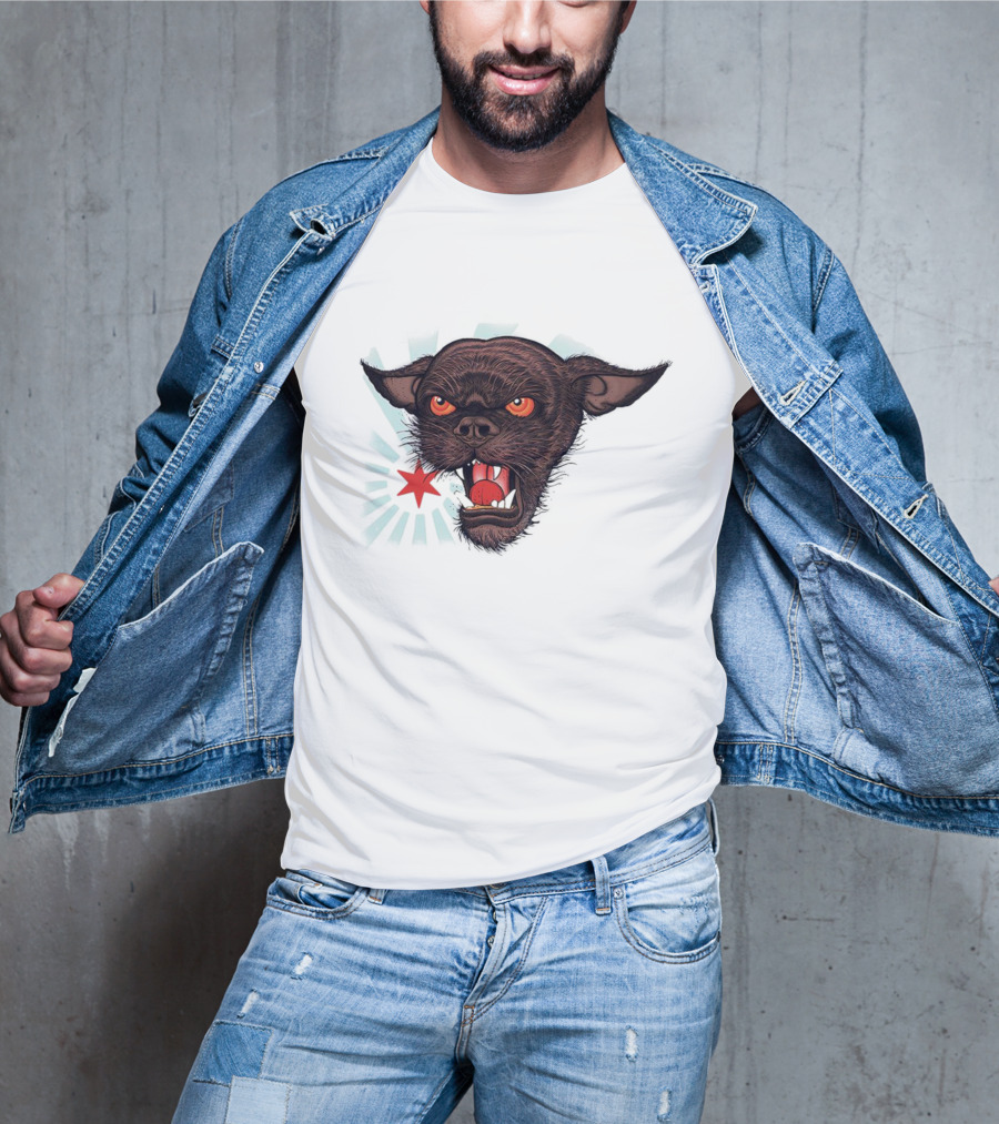 CM Punk Rowdy Chicago Star Ringer Dog T-Shirt
