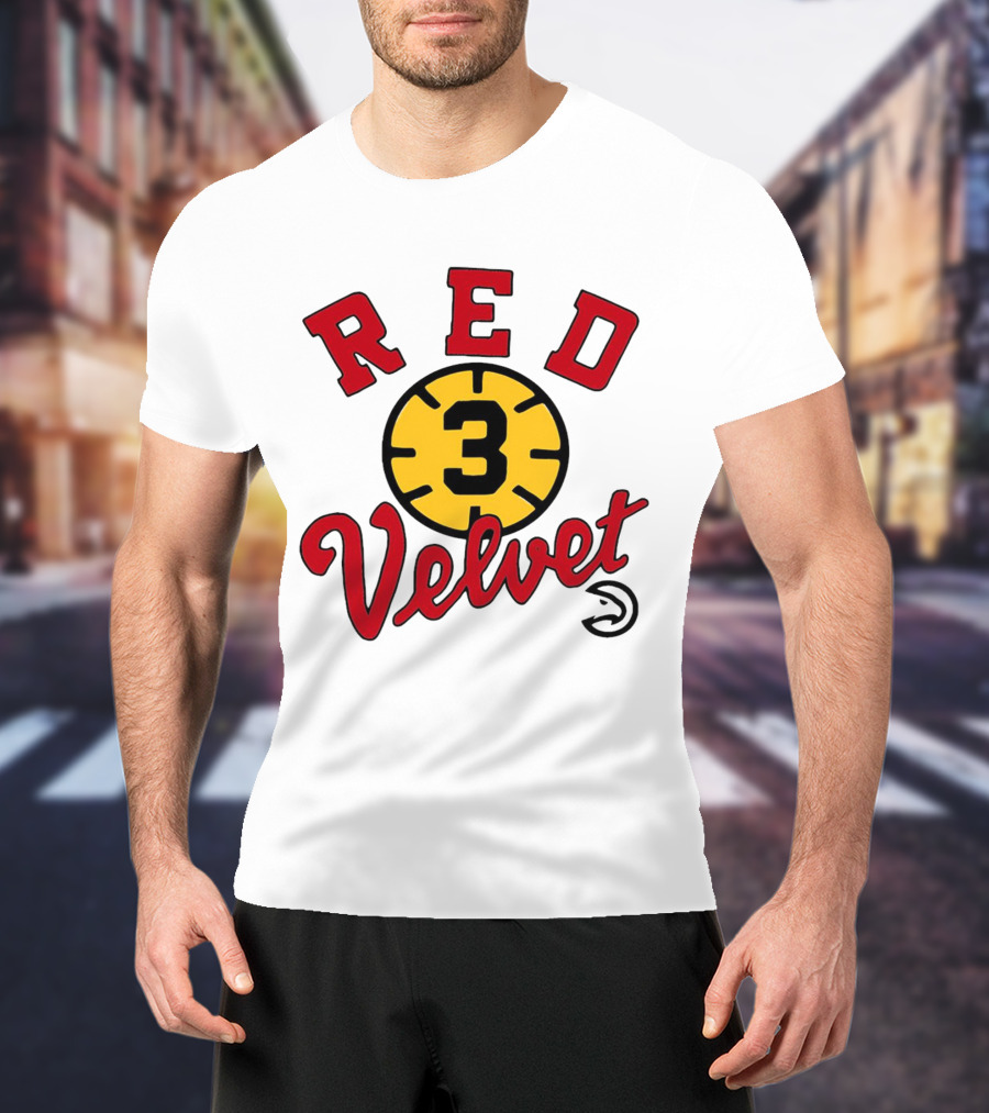 Kevin Huerter Red Velvet 3 Basketball Clock T-Shirt