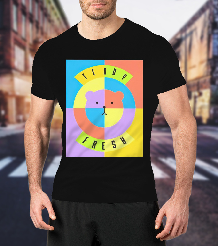 Teddy Fresh Colorful Circle Bear T-Shirt