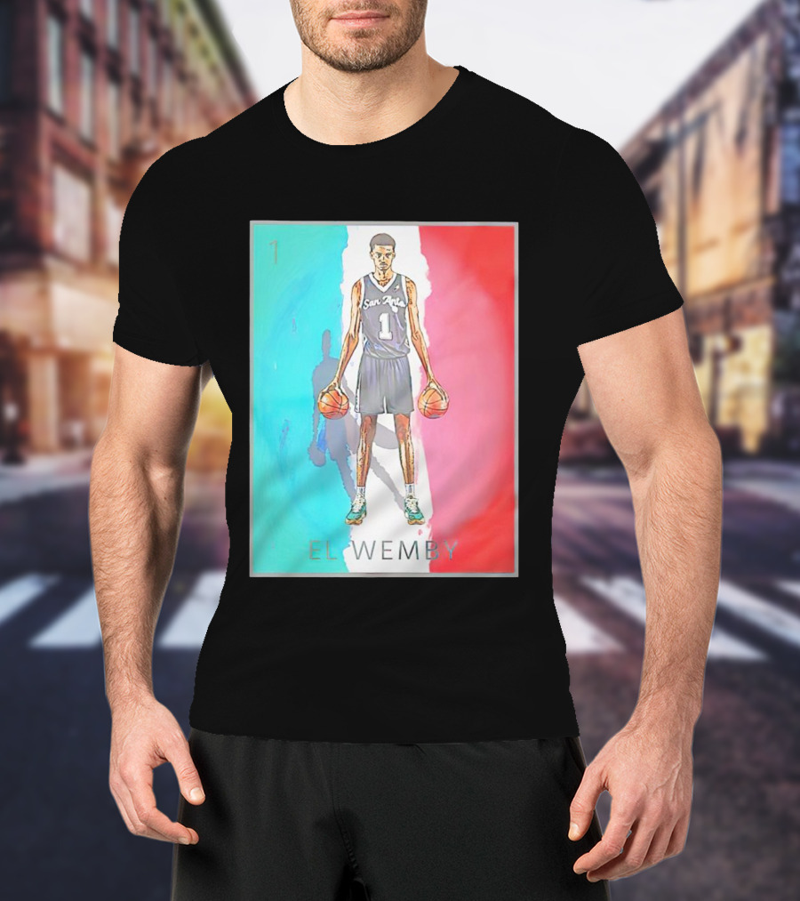 Victor Wembanyama San Antonio Spurs El Wemby Basketball T-Shirt