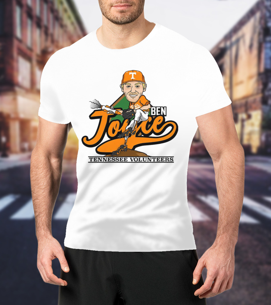 Ben Joyce Tennessee Volunteers Pitcher Caricature Orange Jersey T-Shirt