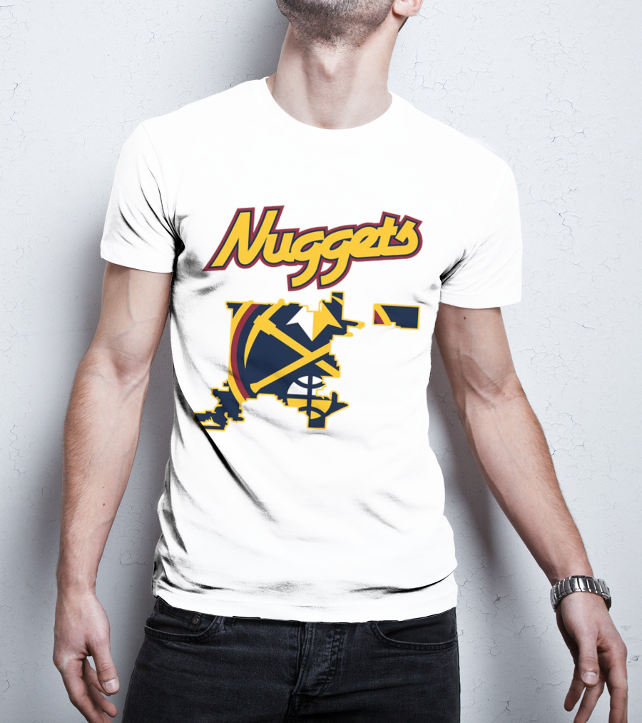 Nuggets Denver Map Basketball Team T-Shirt