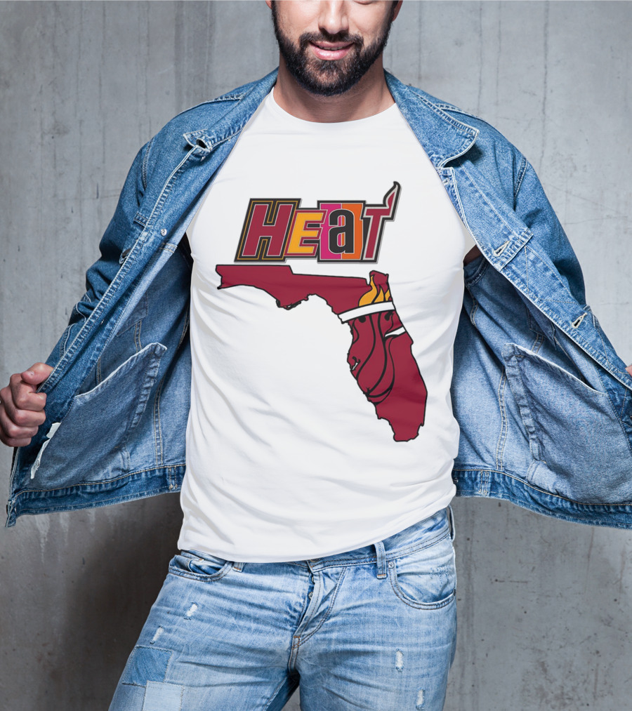 Heat Map Florida Basketball Emblem T-Shirt