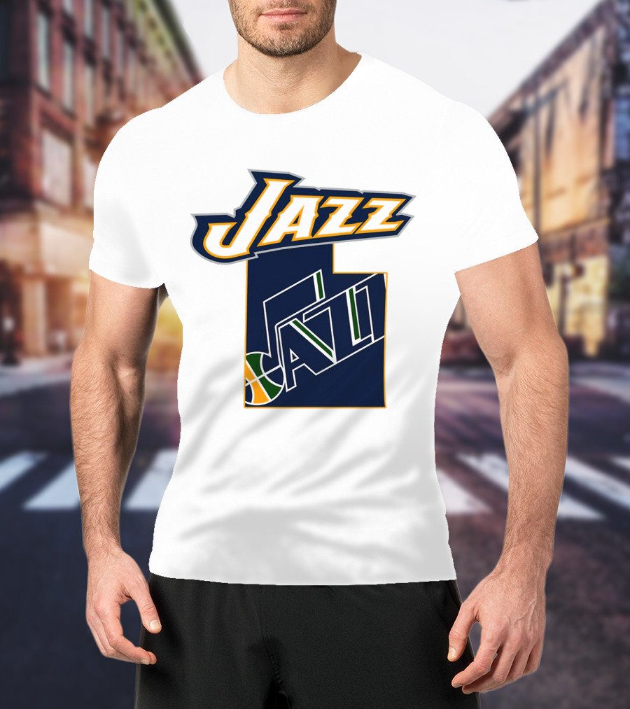 Jazz Utah Map T-Shirt