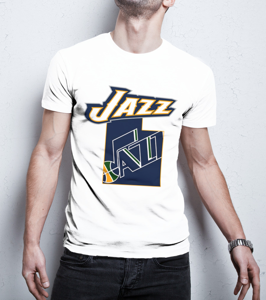 Jazz Utah Map T-Shirt