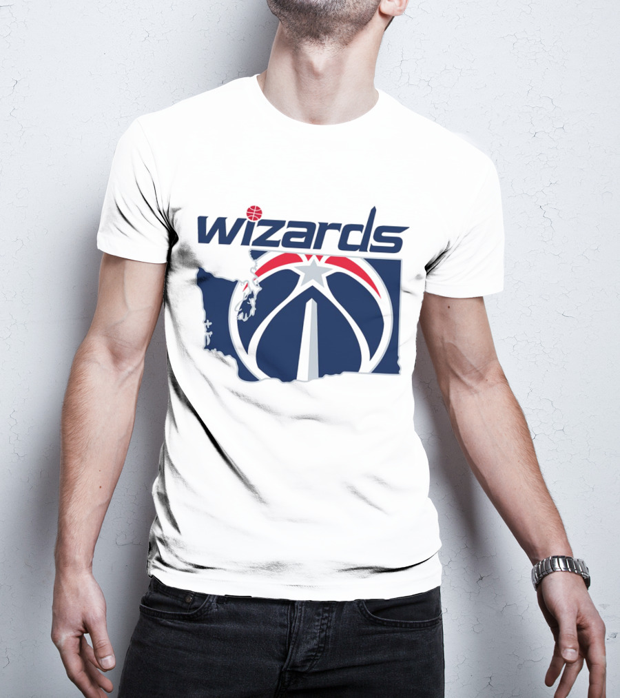 Wizards Washington State Map T-Shirt