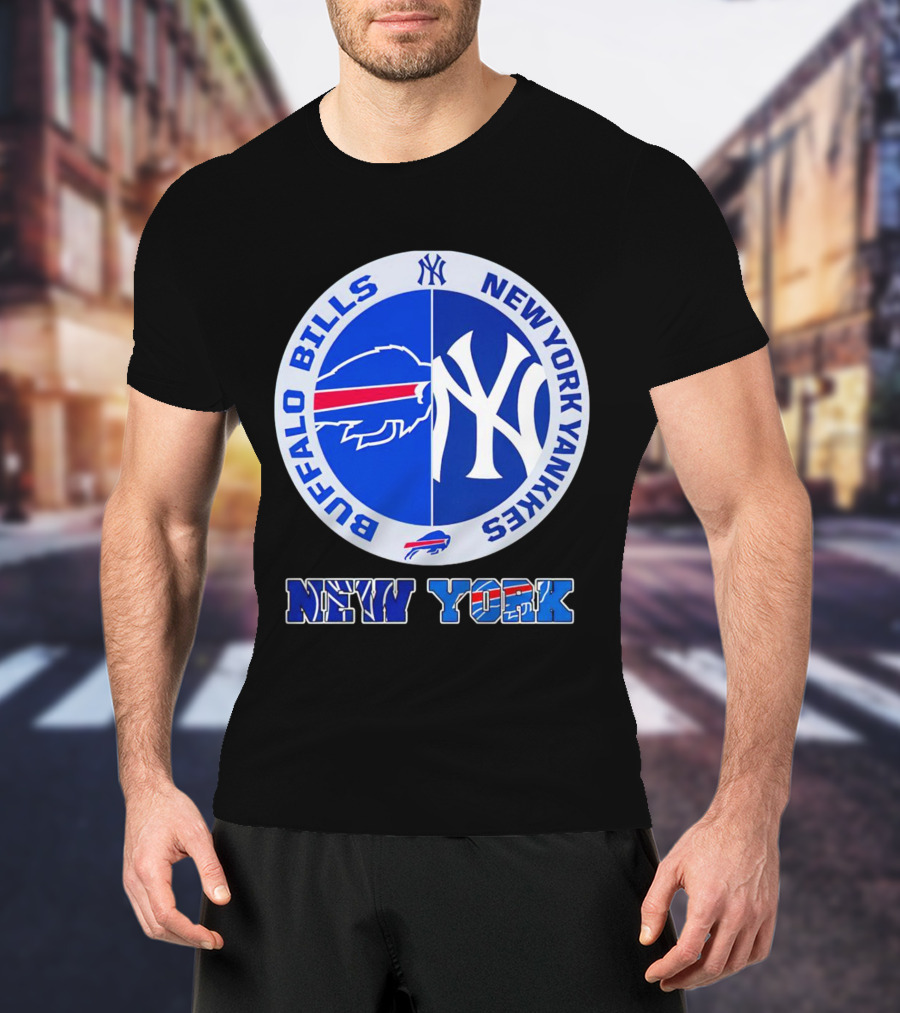 New York Buffalo Bills New York Yankees NYY NY Buffalo T-Shirt