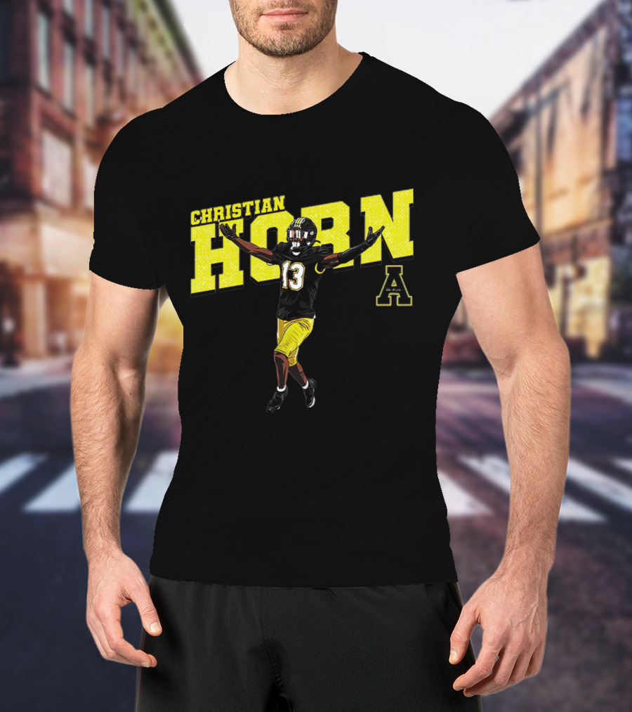 Christian Horn App State NCAA Football Player Number 13 T-Shirt