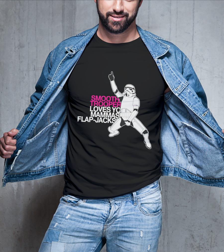 Smooth Trooper Loves Yo Mammas Flap-Jacks Stormtrooper Dance Pose T-Shirt
