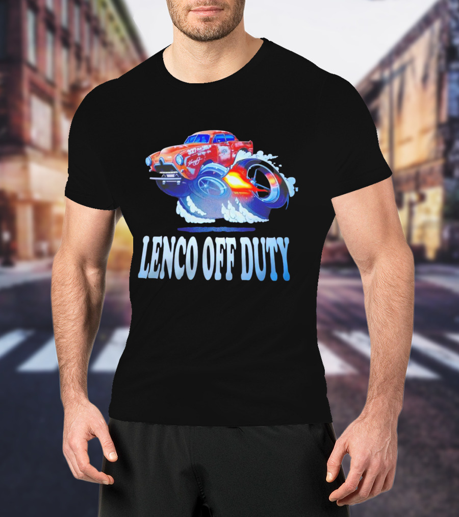 Lenco Off Duty 327 Chevy Racing Hot Rod Ford 1950 T-Shirt