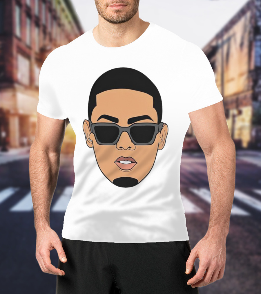Myke Towers Sunglasses Facial T-Shirt
