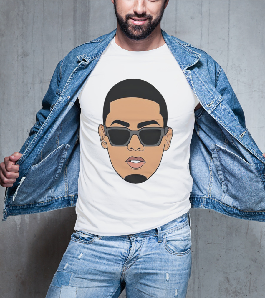Myke Towers Sunglasses Facial T-Shirt
