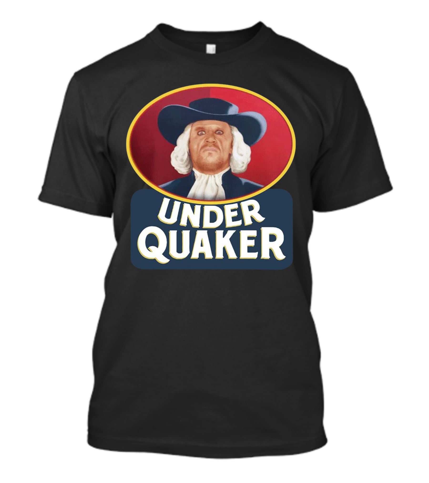 Quaker Oats Logo Parody Under Quaker T-Shirt