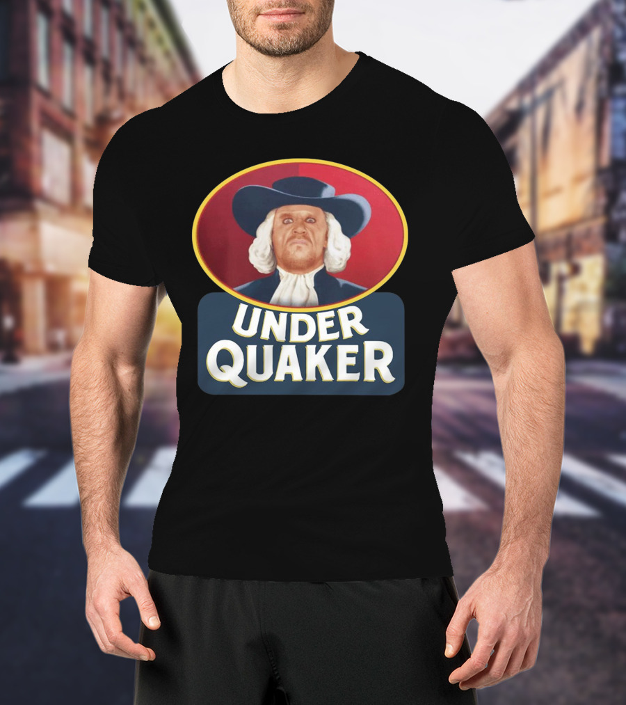 Quaker Oats Logo Parody Under Quaker T-Shirt