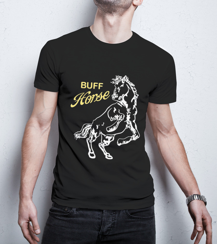 Buff Horse Stallion Graphic Strength T-Shirt