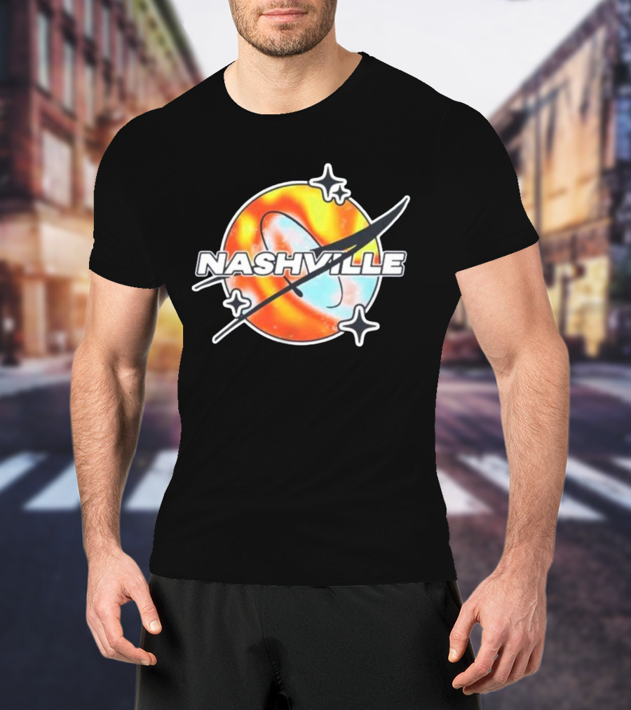 Nashville Melty Space Planet T-Shirt