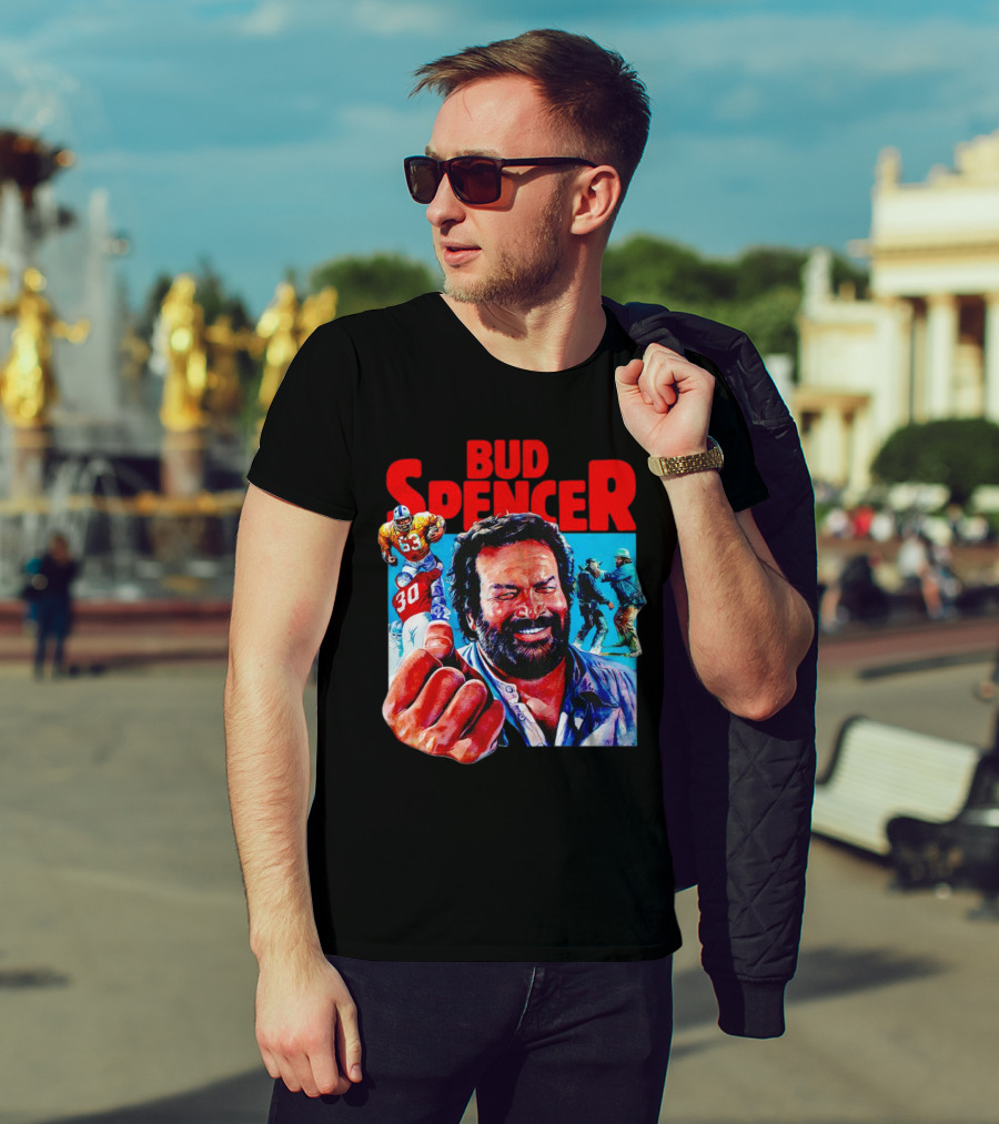 Bud Spencer Football And Laughing Scene In Action T-Shirt