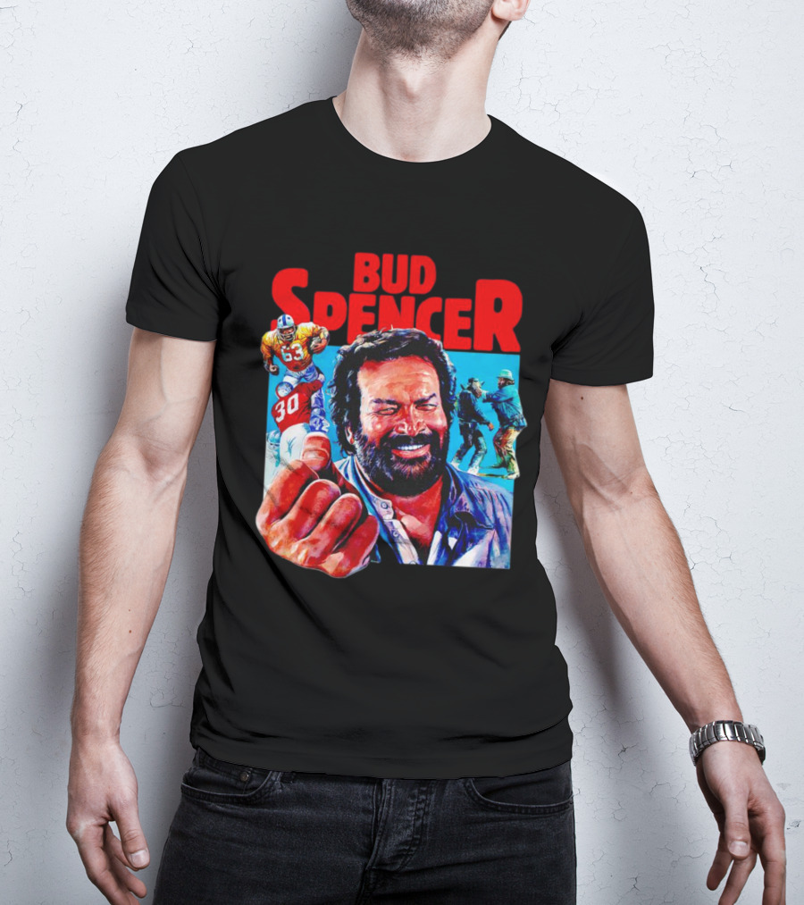 Bud Spencer Football And Laughing Scene In Action T-Shirt