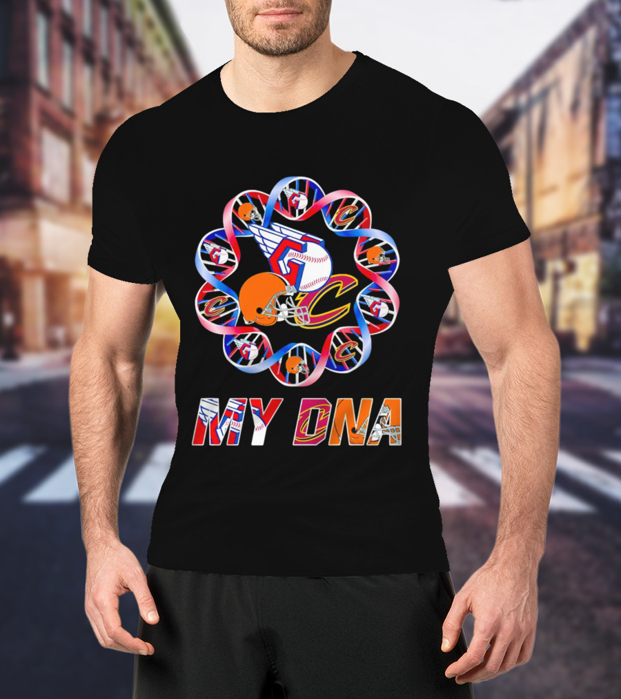 My DNA Cleveland Browns Cavaliers Guardians T-Shirt