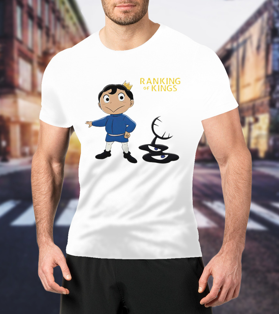 Ranking Of Kings Anime Character With Crown And Shadow Figure T-Shirt